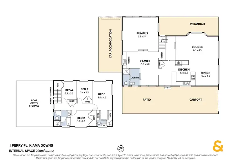 Floorplan of Homely house listing, 1 Perry Place, Kiama Downs NSW 2533