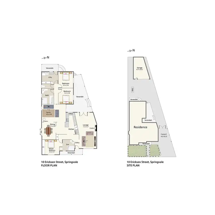 Floorplan of Homely house listing, 10 Ericksen Street, Springvale VIC 3171