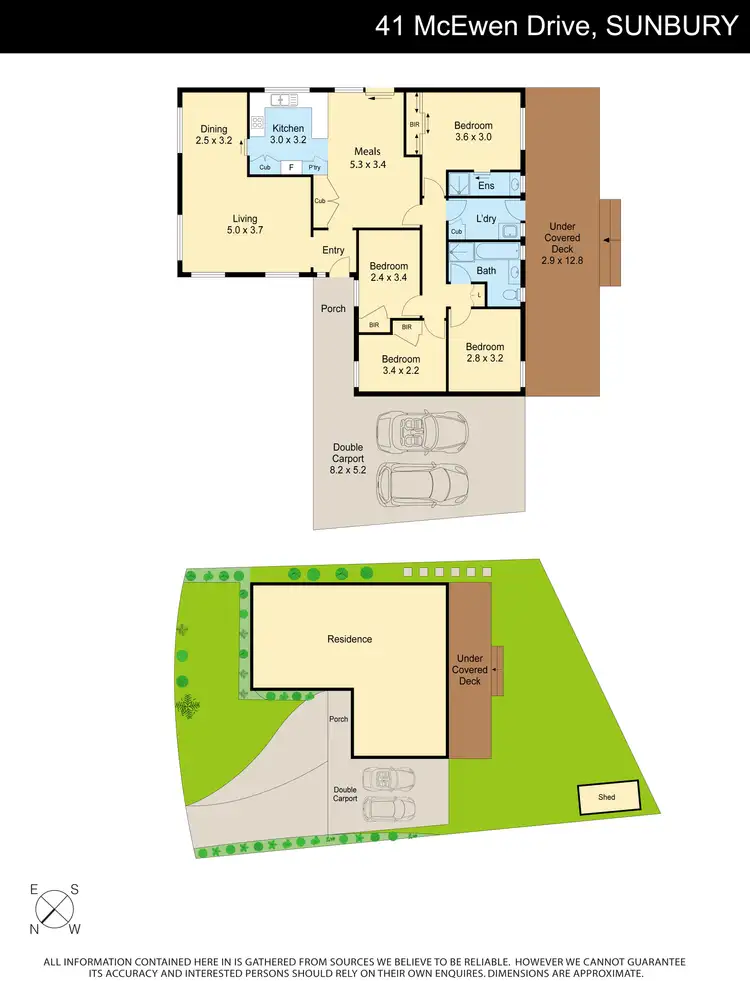 Floorplan of Homely house listing, 41 McEwen Drive, Sunbury VIC 3429