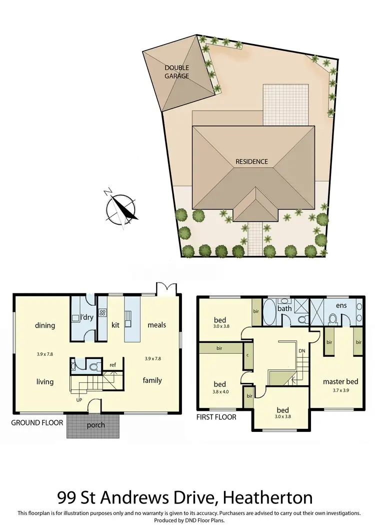 Floorplan of Homely house listing, 99 St Andrews Drive, Heatherton VIC 3202