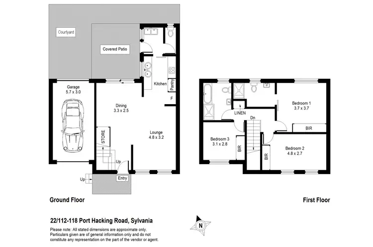 Floorplan of Homely townhouse listing, 22/112 Port Hacking Road, Sylvania NSW 2224