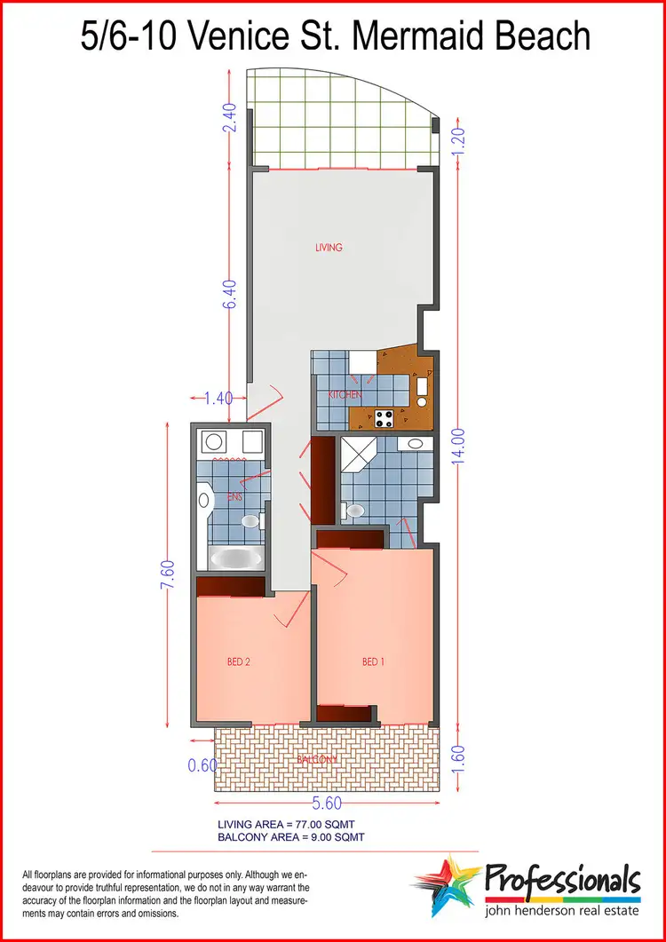 Floorplan of Homely unit listing, Unit @ / 6-10 Venice Street, Mermaid Beach QLD 4218