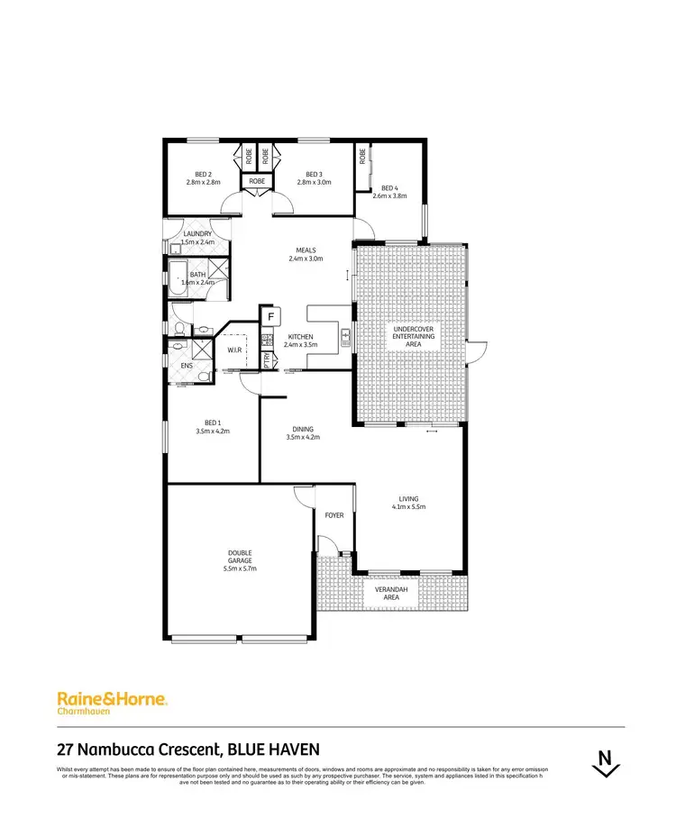 Floorplan of Homely house listing, 27 Nambucca Crescent, Blue Haven NSW 2262