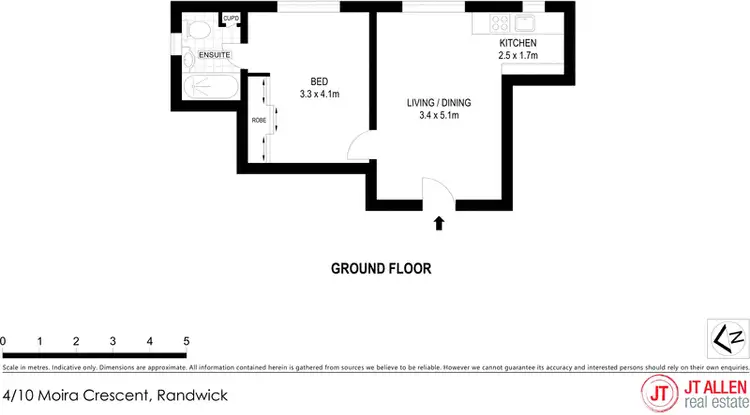 Floorplan of Homely apartment listing, 4/10 Moira Crescent, Clovelly NSW 2031