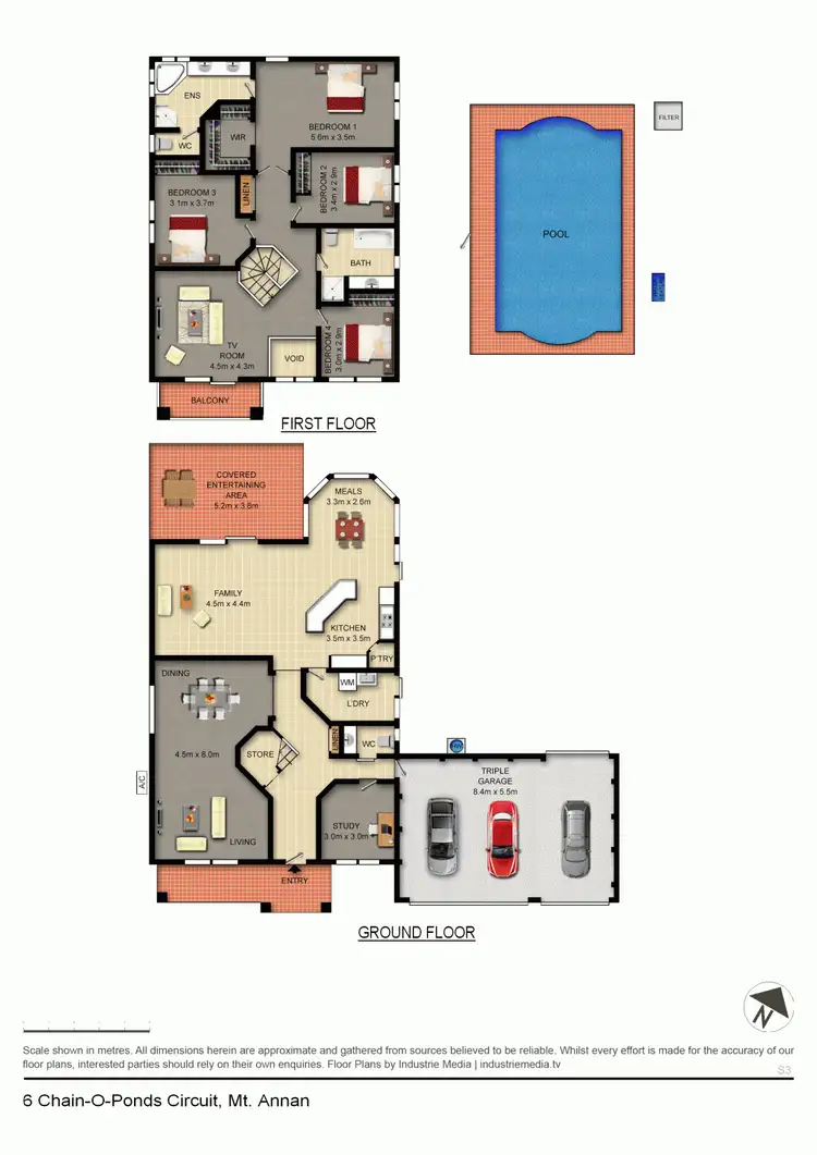 Floorplan of Homely house listing, 6 Chain-O-Ponds Circuit, Mount Annan NSW 2567