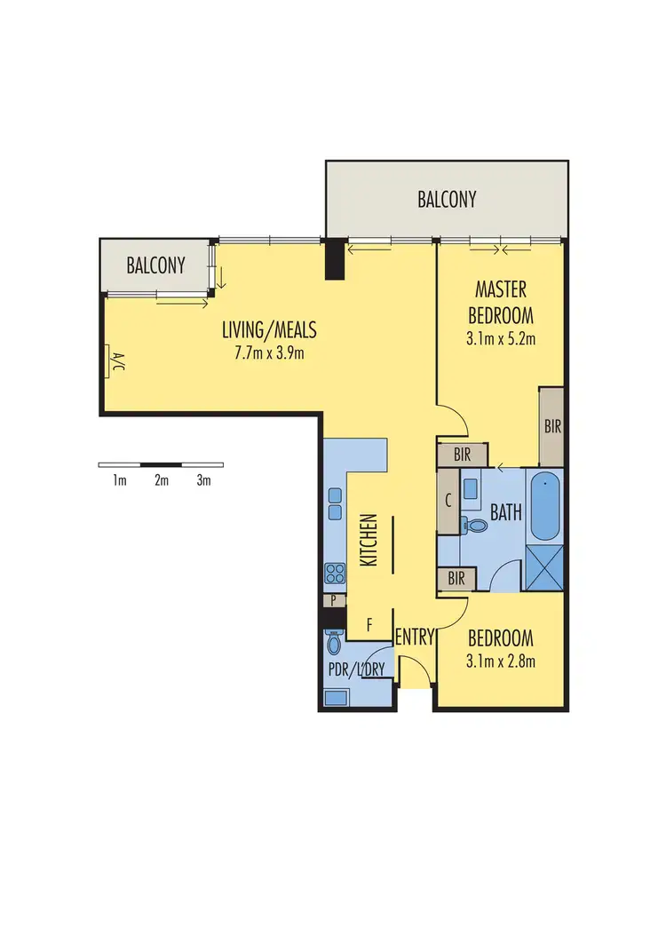 Floorplan of Homely apartment listing, 708/60 Siddeley Street, Docklands VIC 3008