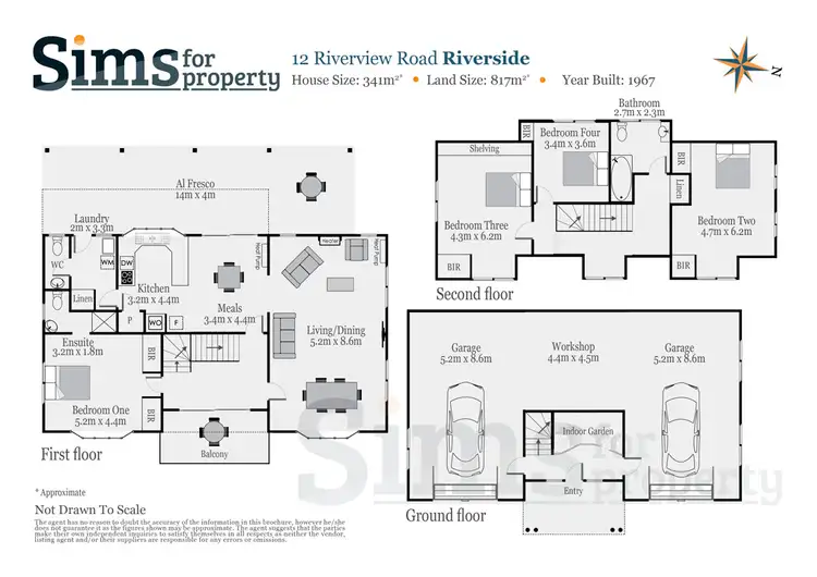 Floorplan of Homely house listing, 12 Riverview Road, Riverside TAS 7250