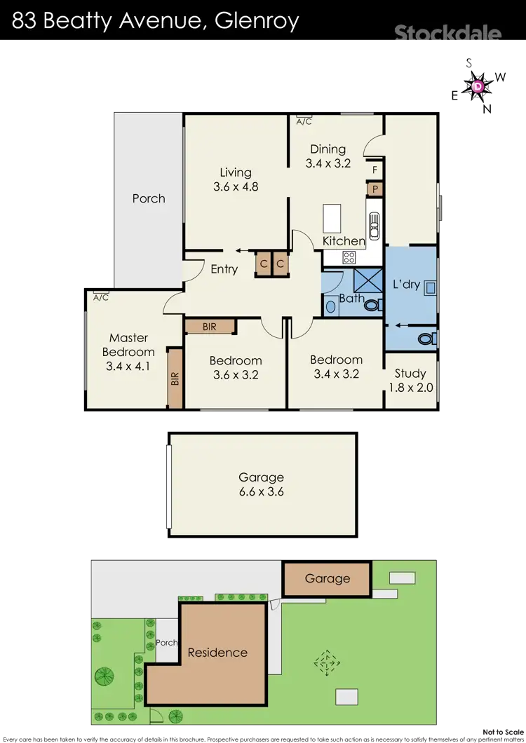 Floorplan of Homely house listing, 83 Beatty Avenue, Glenroy VIC 3046