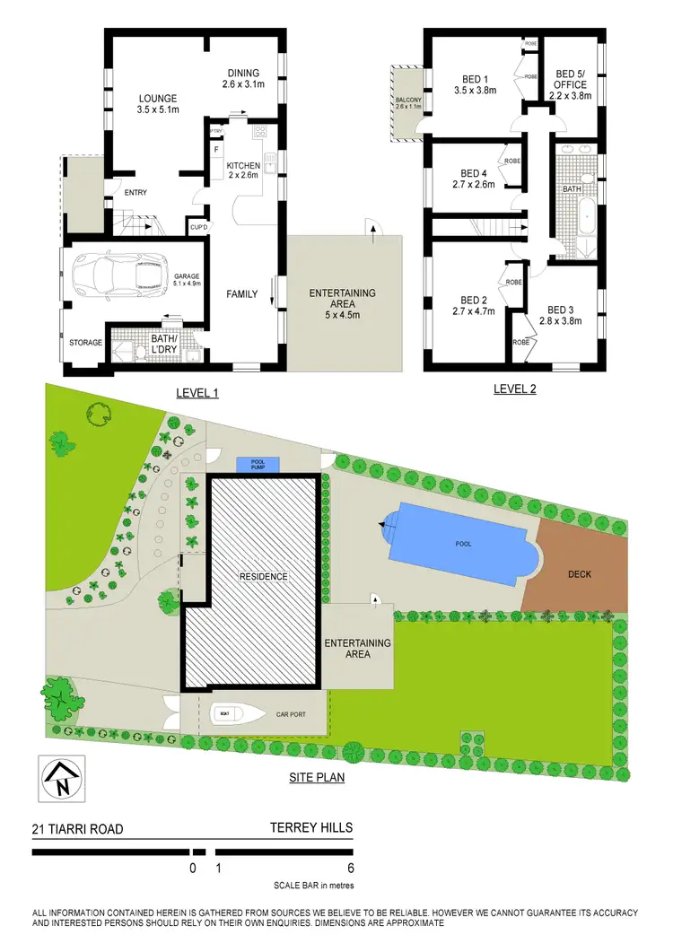 Floorplan of Homely house listing, 21 Tiarri Avenue, Terrey Hills NSW 2084