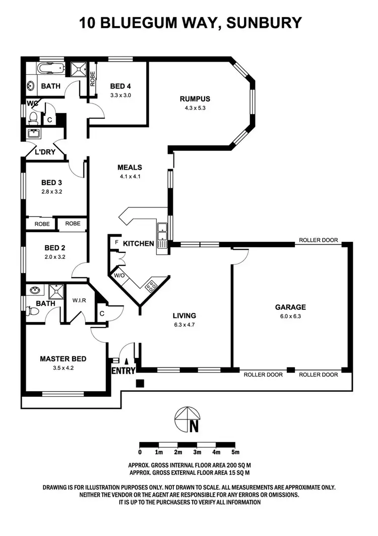 Floorplan of Homely house listing, 10 Bluegum Way, Sunbury VIC 3429