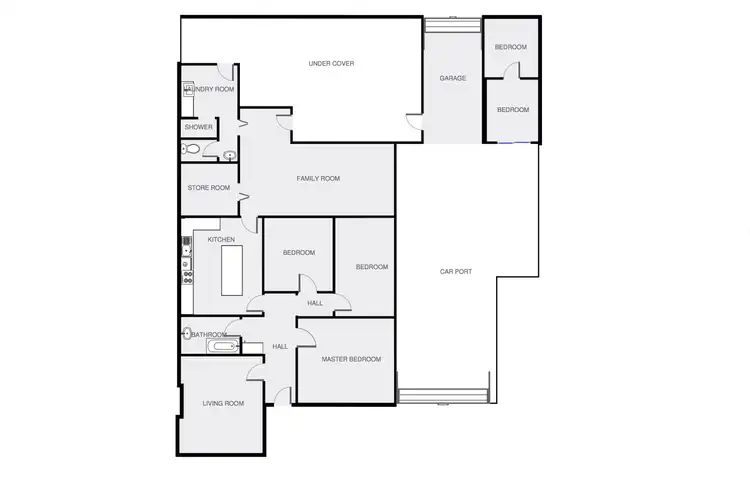 Floorplan of Homely house listing, 86 ADAMS STREET, Wentworth NSW 2648