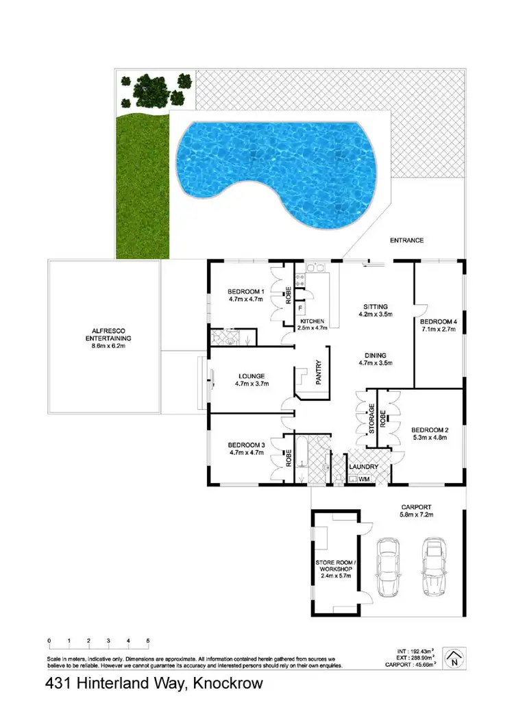 Floorplan of Homely house listing, 431 Hinterland Way, Knockrow NSW 2479
