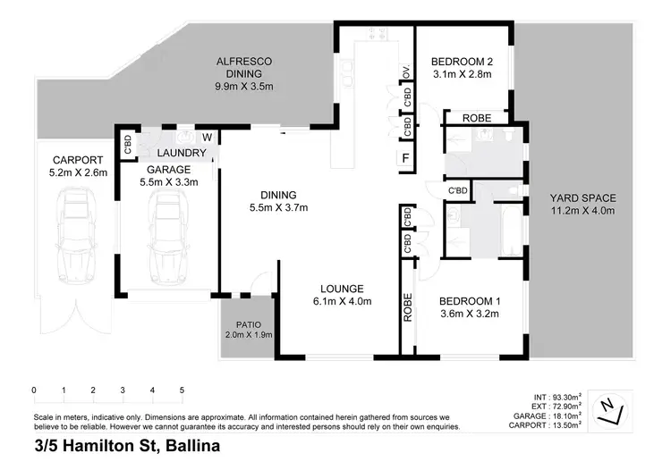 Floorplan of Homely unit listing, 8 Bond Lane, Ballina NSW 2478