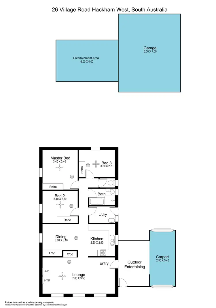 Floorplan of Homely house listing, 26 Village Road, Hackham West SA 5163