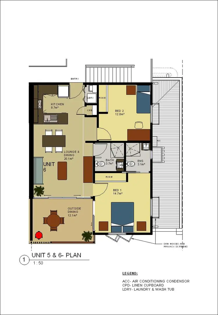 Floorplan of Homely unit listing, 6/23 Bebbington Street, Zillmere QLD 4034