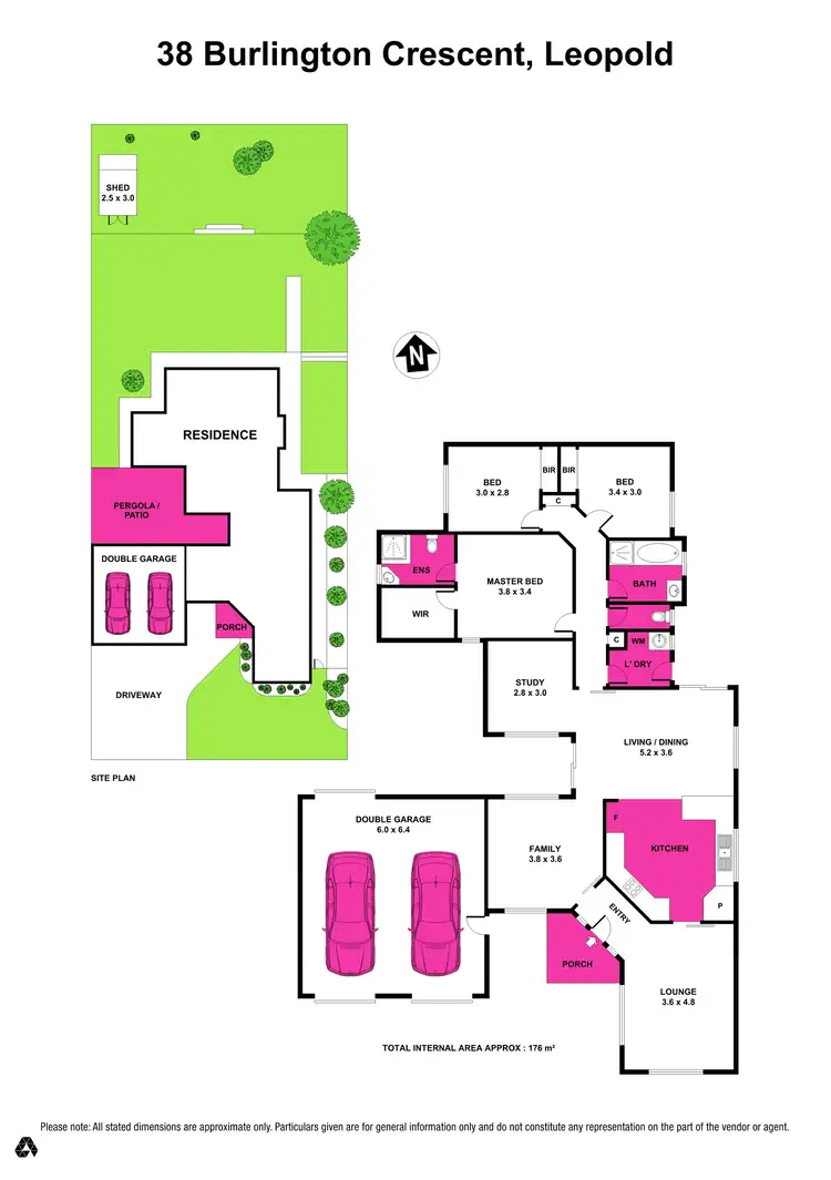 Floorplan of Homely house listing, 38 Burlington Crescent, Leopold VIC 3224