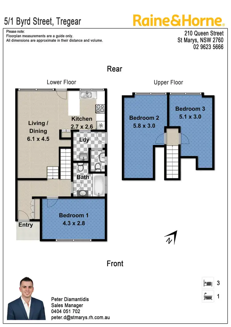 Floorplan of Homely townhouse listing, 5/1 BYRD PLACE, Tregear NSW 2770
