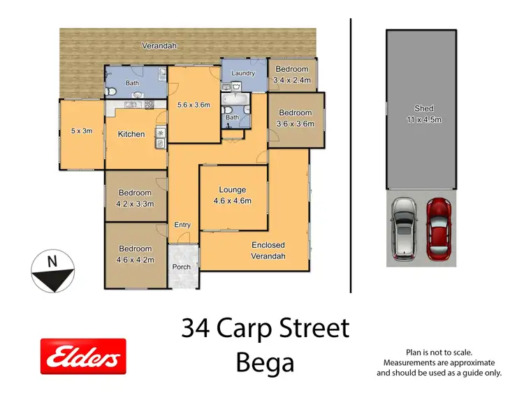Floorplan of Homely house listing, 34 Carp St, Bega NSW 2550