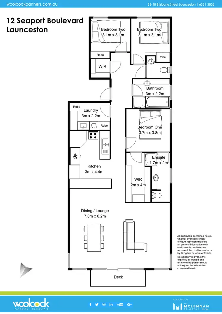 Floorplan of Homely apartment listing, 12 Seaport Blv, Launceston TAS 7250