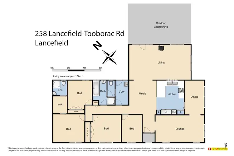 Floorplan of Homely rural property listing, 258 Tooborac Road, Lancefield VIC 3435