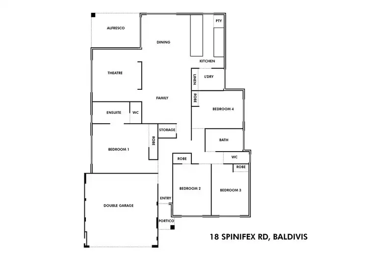 Floorplan of Homely house listing, 18 Spinifex Road, Baldivis WA 6171