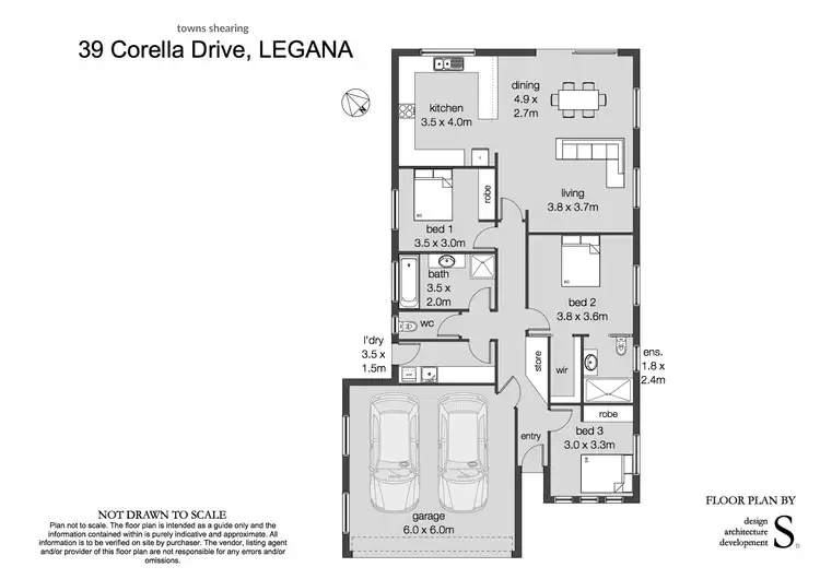 Floorplan of Homely house listing, 39 Corella Drive, Legana TAS 7277