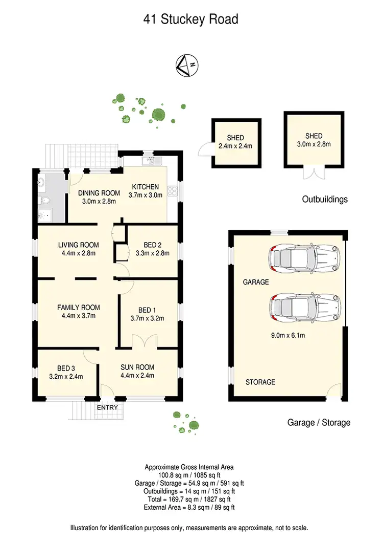 Floorplan of Homely house listing, 41 Stuckey Road, Clayfield QLD 4011