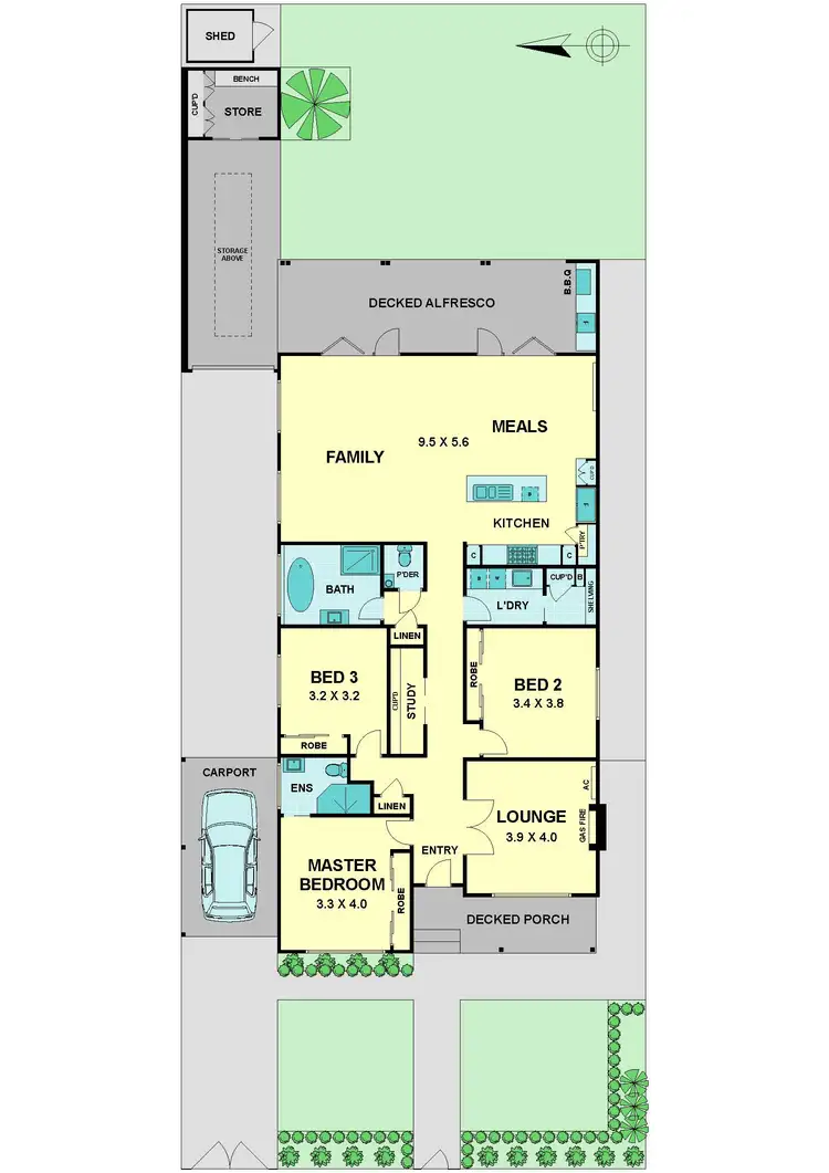 Floorplan of Homely house listing, 20 JHONSON STREET, Pascoe Vale South VIC 3044