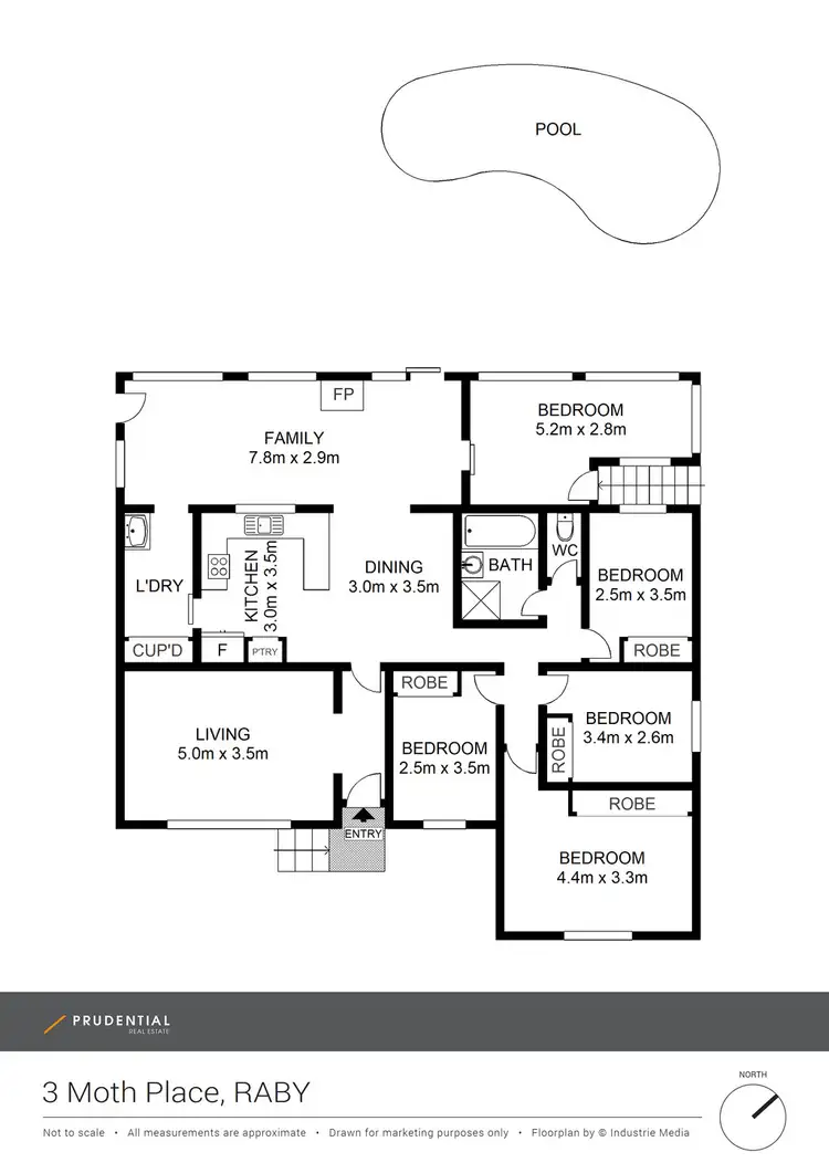 Floorplan of Homely house listing, 3 Moth Place, Raby NSW 2566