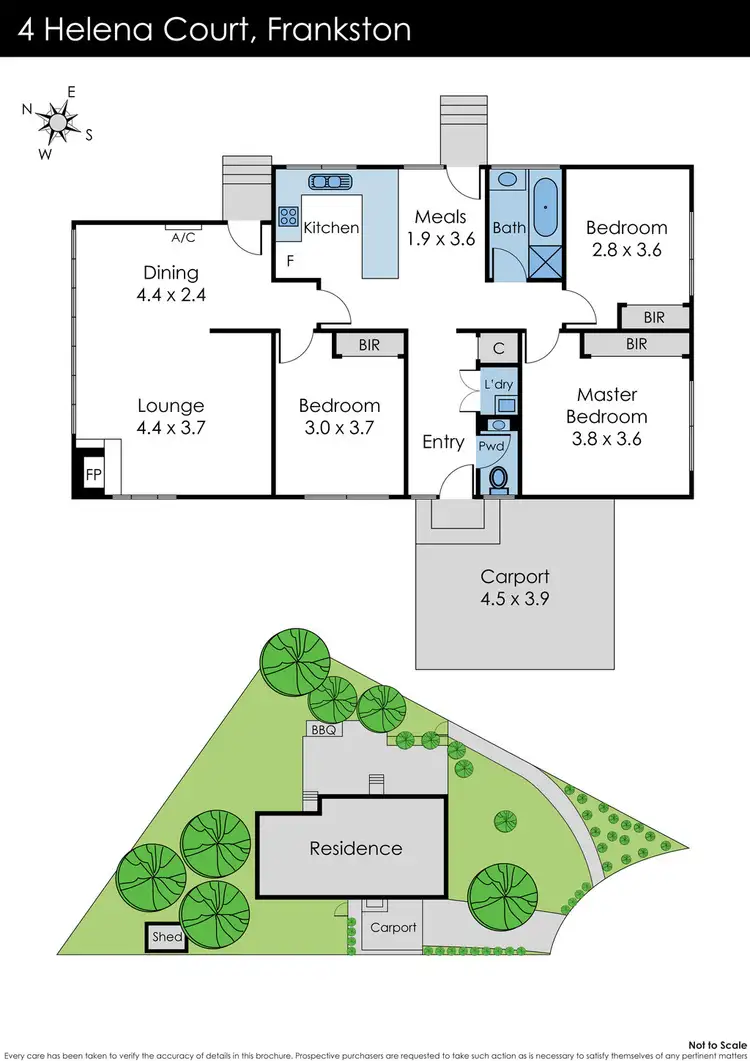 Floorplan of Homely house listing, 4 Helena Court, Frankston VIC 3199