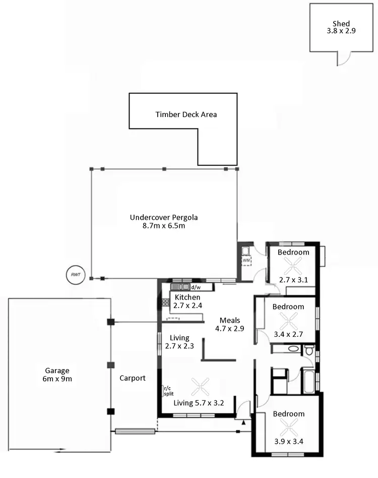 Floorplan of Homely house listing, 6 Zanker Drive, Mount Barker SA 5251
