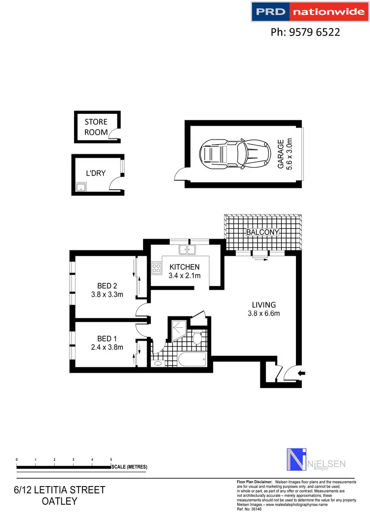 Floorplan of Homely unit listing, 6/12 Letitia Street, Oatley NSW 2223