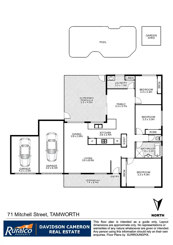 Floorplan of Homely house listing, 71 Mitchell Street, Tamworth NSW 2340