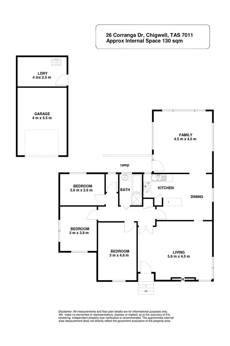 Floorplan of Homely house listing, 26 Corranga Drive, Chigwell TAS 7011