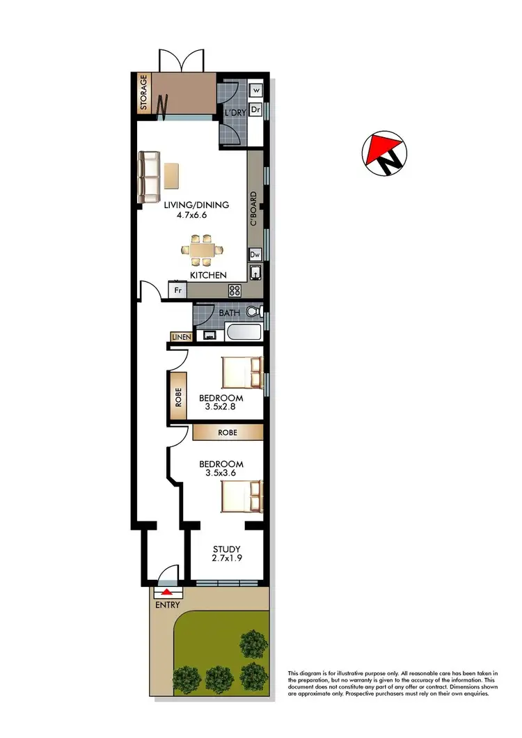 Floorplan of Homely apartment listing, 3/104 Ramsgate Avenue, Bondi Beach NSW 2026