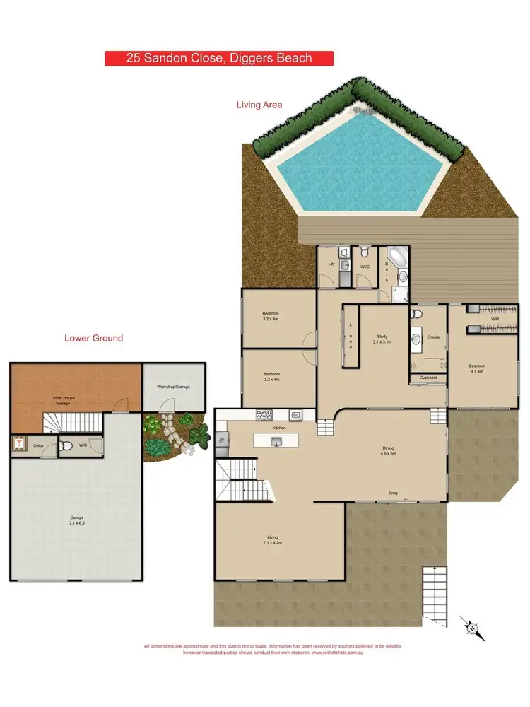 Floorplan of Homely house listing, 25 Sandon Close, Coffs Harbour NSW 2450
