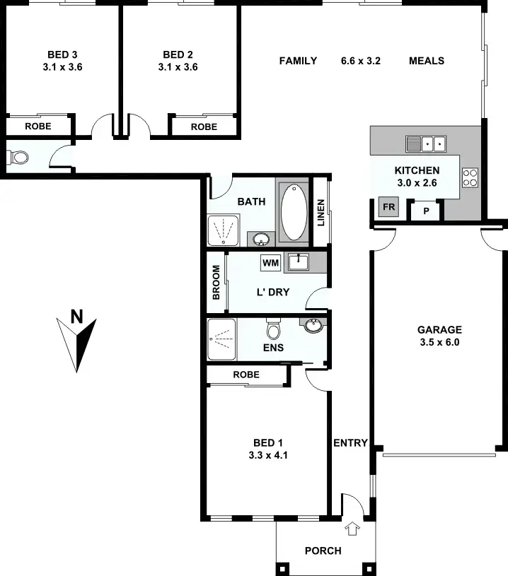 Floorplan of Homely house listing, 1A Grey Street, Darley VIC 3340
