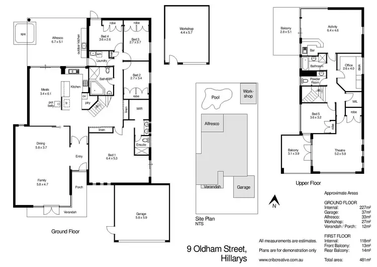 Floorplan of Homely house listing, 9 Oldham St, Hillarys WA 6025