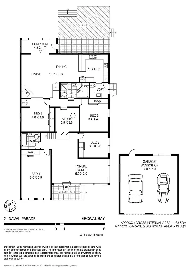 Floorplan of Homely house listing, 21 Naval Parade, Erowal Bay NSW 2540