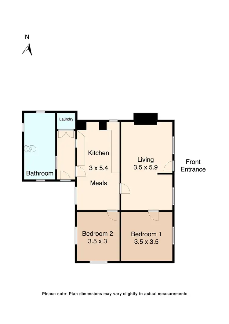 Floorplan of Homely house listing, 15 Bath Street, Clunes VIC 3370