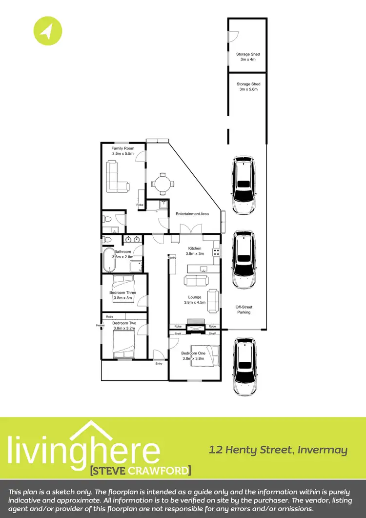 Floorplan of Homely house listing, 12 Henty Street, Invermay TAS 7248