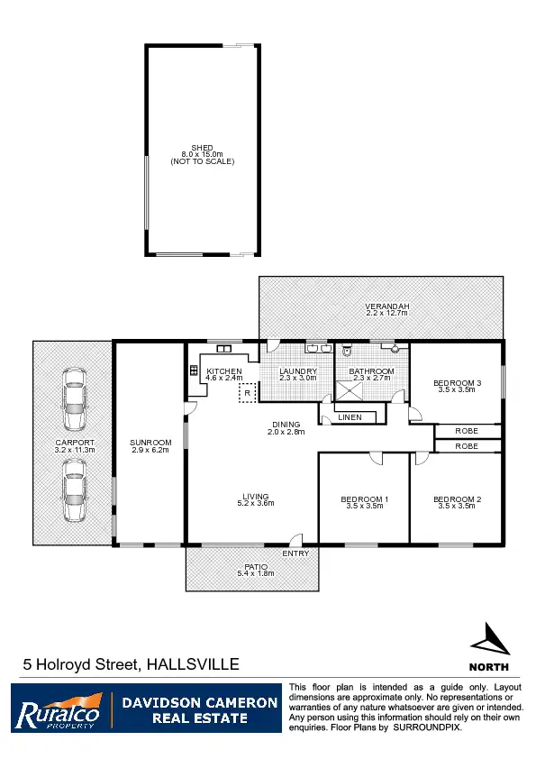 Floorplan of Homely house listing, 5 Holroyd Street, Tamworth NSW 2340