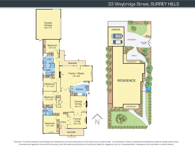 Floorplan of Homely house listing, 33 Weybridge Street, Surrey Hills VIC 3127