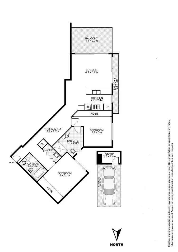 Floorplan of Homely unit listing, 296/18 Tank Street, Brisbane City QLD 4000