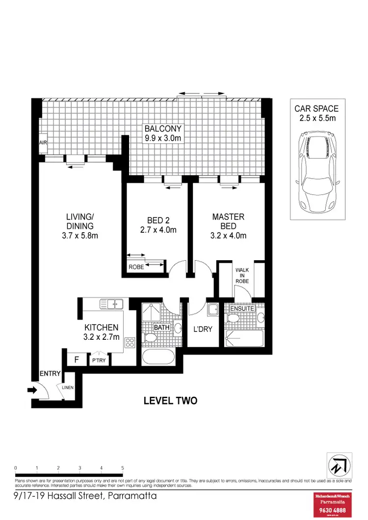 Floorplan of Homely unit listing, 9/17-19 Hassall Street, Parramatta NSW 2150