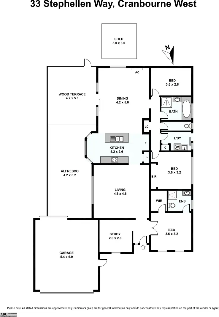Floorplan of Homely house listing, 33 Stephellen Way, Cranbourne West VIC 3977