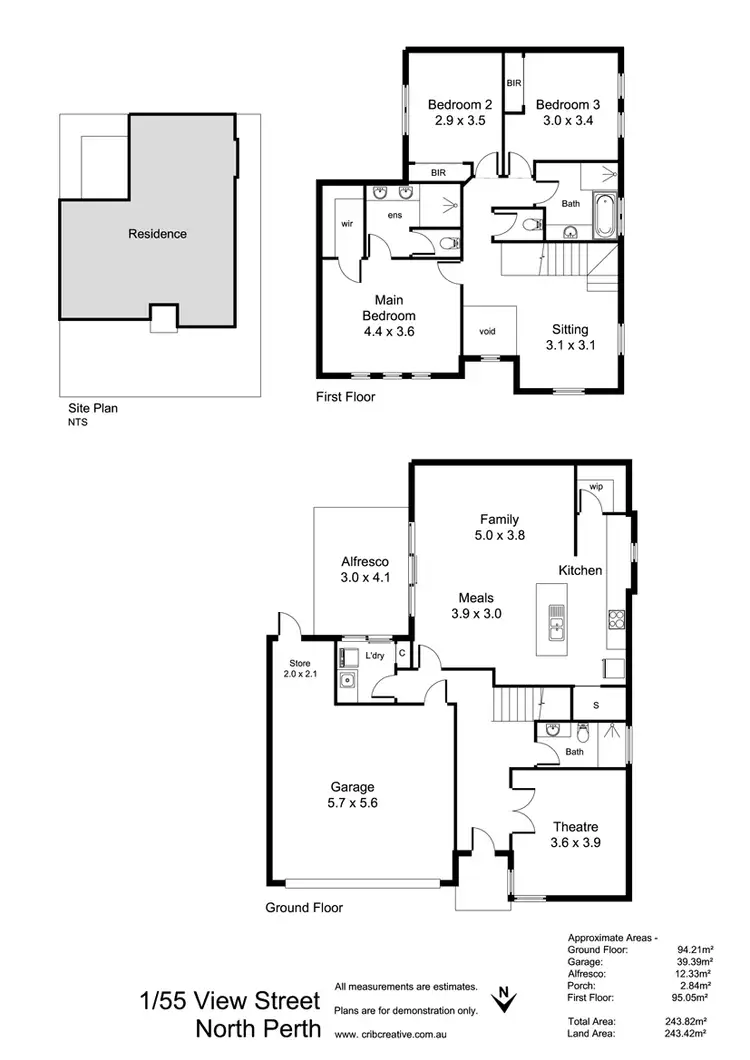 Floorplan of Homely house listing, 55 View Street, North Perth WA 6006
