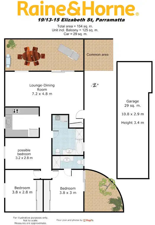 Floorplan of Homely unit listing, 19/13-15 Elizabeth Street, Parramatta NSW 2150