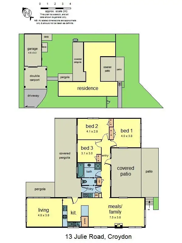 Floorplan of Homely house listing, 13 Julie Road, Croydon VIC 3136