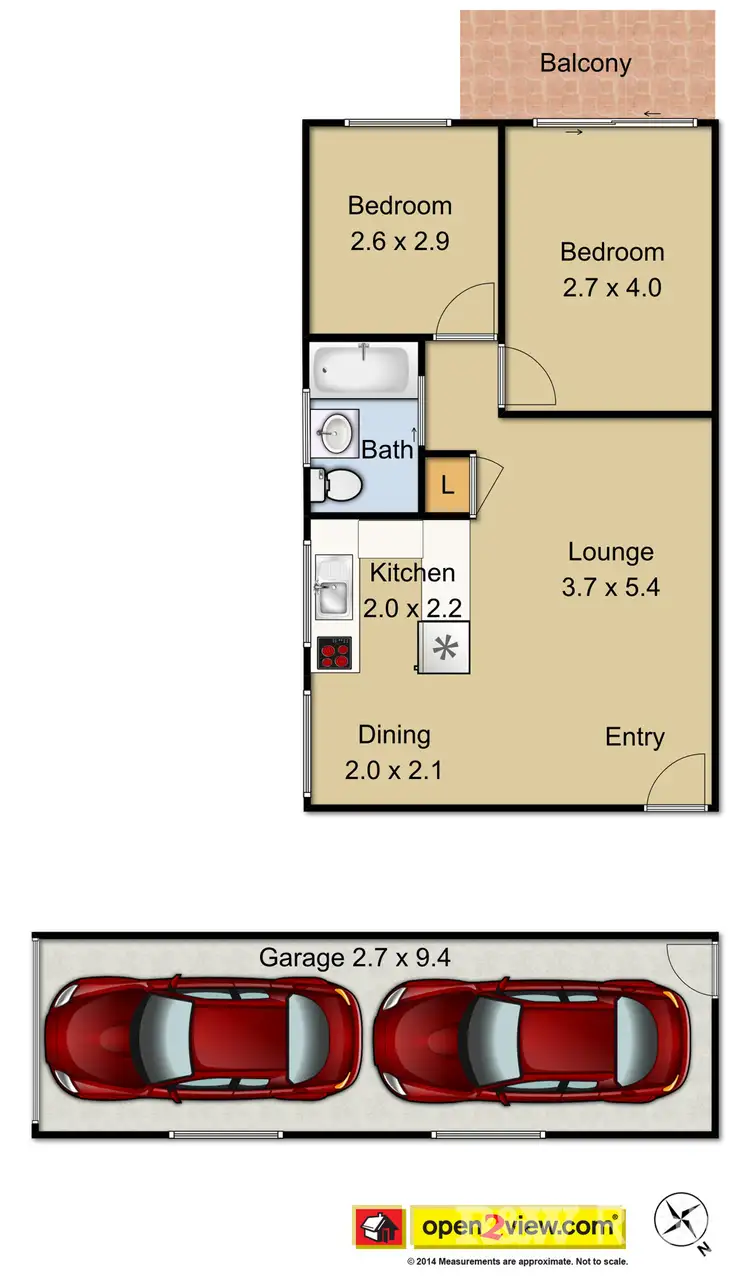 Floorplan of Homely unit listing, 3/30 Burrinjuck Street, Leumeah NSW 2560